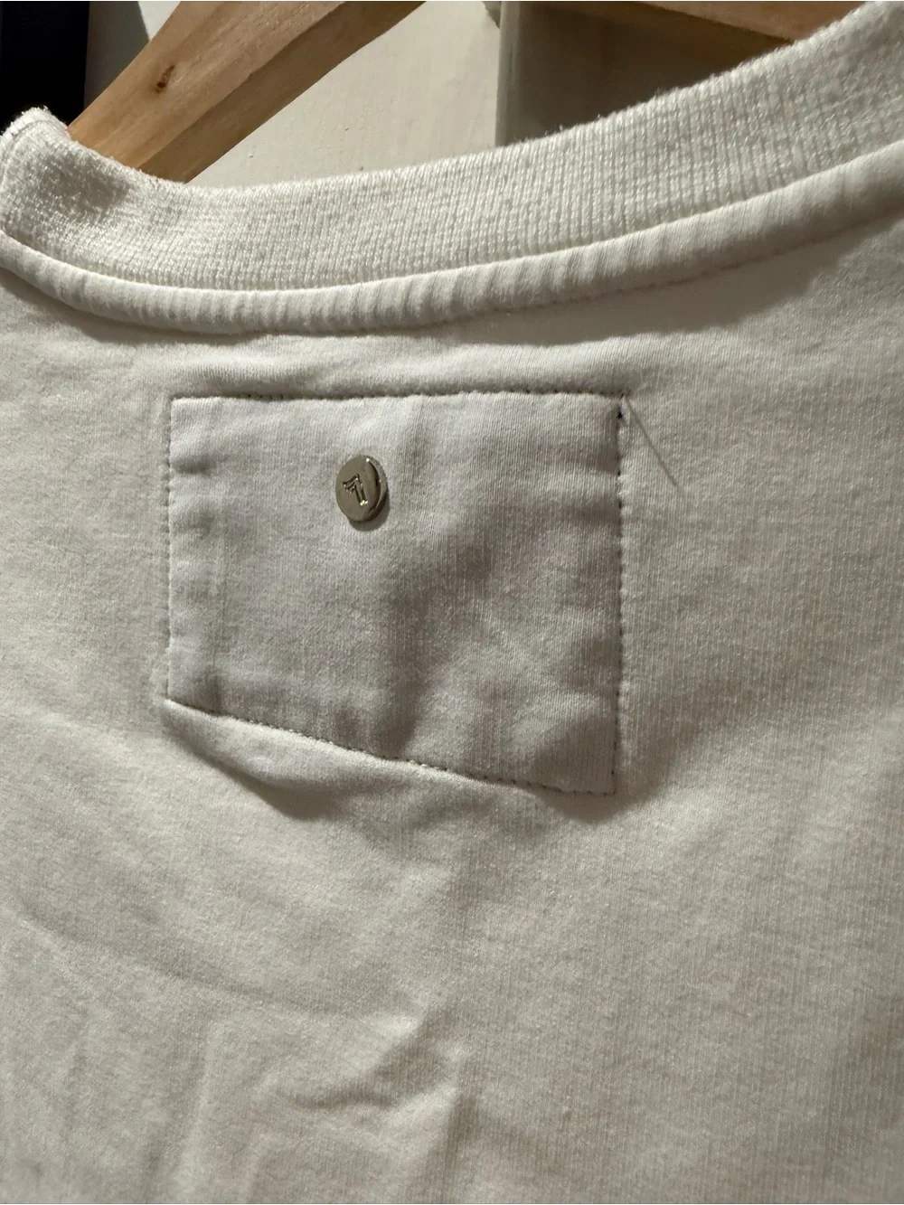 GIVEN Cream Graphic Crewneck Sweatshirt with Geometric Tree Design - Picture 3 of 4